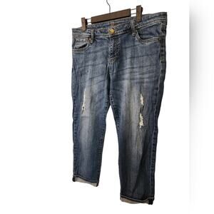 Kut from the Kloth Cropped Boyfriend Cuffed Jean 12